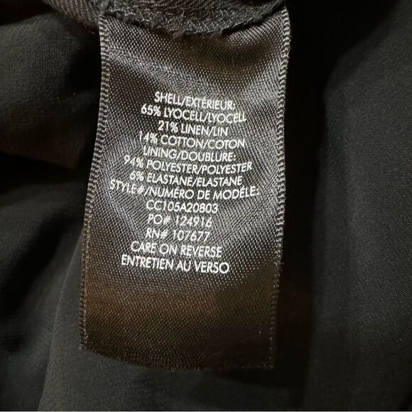 Alice + Olivia Linen Blend Jogger Jumpsuit Black Size 6‎ - Picture 9 of 14